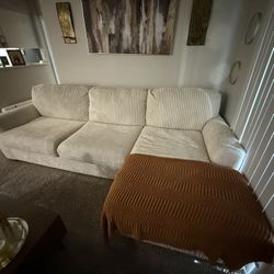 Sofa and Throw Pillows