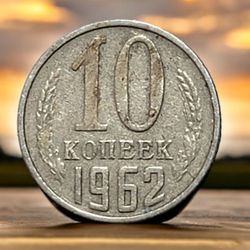 1962 Russia 10 Kopeks (Rubles) Coin