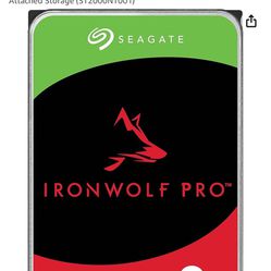Seagate Ironwolf Pro , 2tb. Enterprise NAS Internal HDD