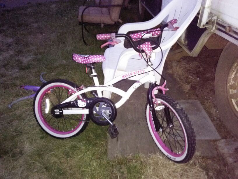 HELLO KITTY BIKE AND HELLO KITTY HELMET