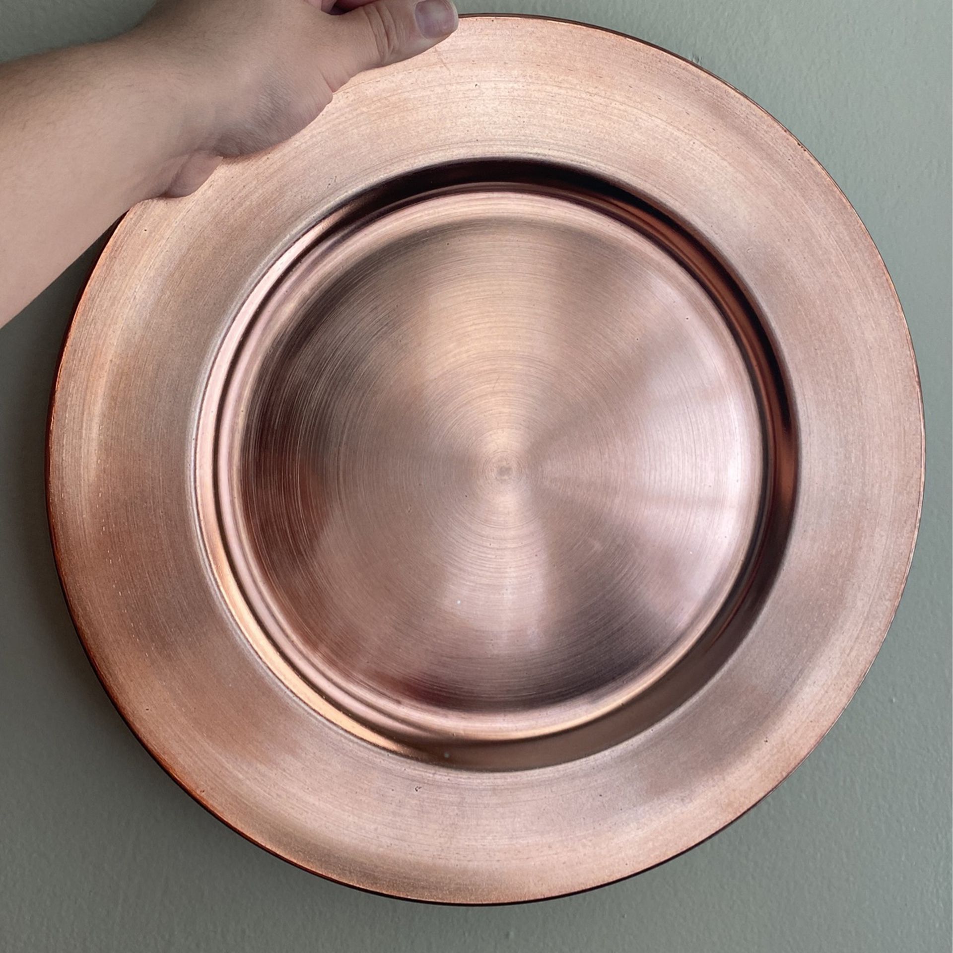 Rose Gold Charger Plates