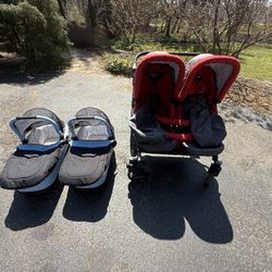 Double Stroller, Double Bassinet 