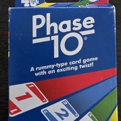 Phase 10 Card Game Open Box Never Used