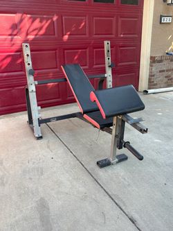 Adjustable Weight Bench with Squat Rack