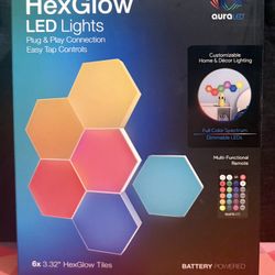 AuraLED Hex Lights 6 Pc.