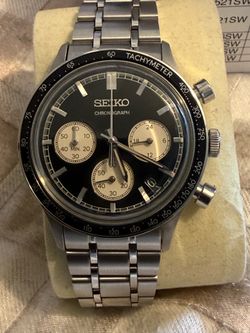 Seiko reverse panda chronograph