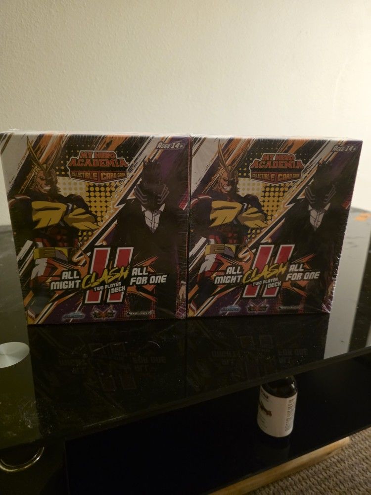 2 My Hero Academia All Might Vs All for One 2 Player Clash Deck