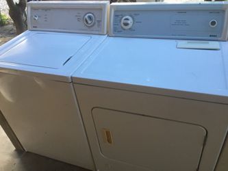 Kenmore set washer and gas dryer