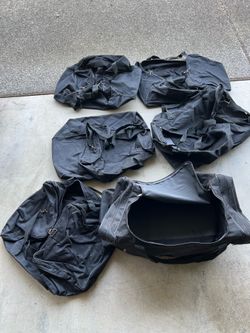 6 Heavy duty nylon duffel bags