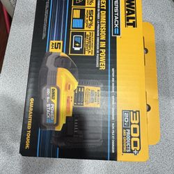 DEWALT 20V MAX XR POWERSTACK Lithium-Ion Battery Starter Kit with 5.0 Ah Battery and Charger