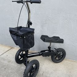 Knee Walker - Heavy Duty with pneumatic tires