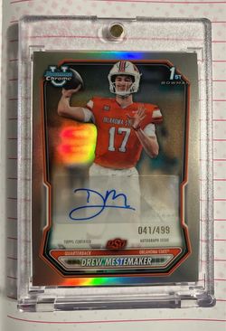 2026 Drew Mestemaker Bowman Chrome U Football 1st Autograph #/499