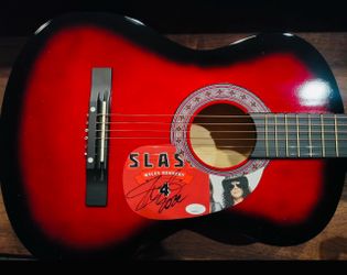 JSA COA SLASH GUN N ROSES SIGNED GUITAR JSA CARD ONLY