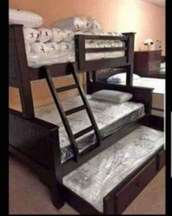 Literas Twin Full Full Madera 100% Pinewood / Bunk Beds