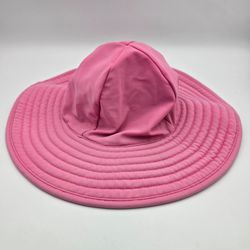 Girls Ruffle Butts Pink Wide BrimSunHat Size 12M-2T