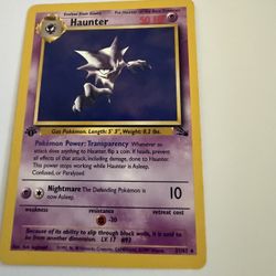 Haunted Pokemon Card 1 Edition 
