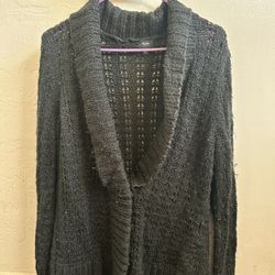 Black cardigan
