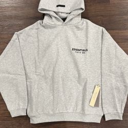 Fear Of God Essentials Grey Hoodie