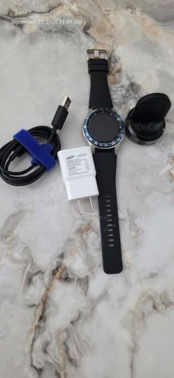 Samsung Galaxy Watch with Charger and Adapter