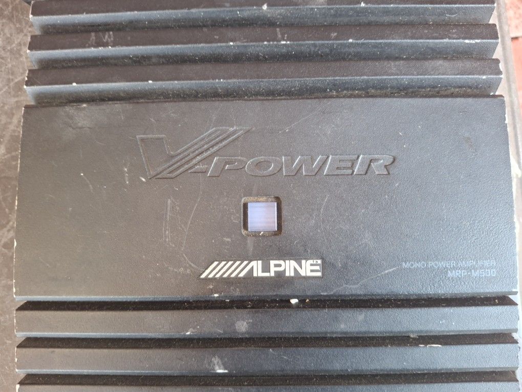 AMPLIFICADOR AMPLIFIER ALPINE 500.1 MONO BLOCK GOOD CONDICIÓN ABLO ESPAÑOL 