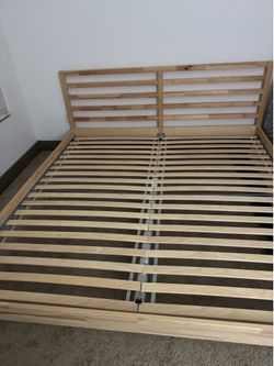 IKEA Wooden Bed Frame King Size