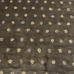 Handwoven Tibetan Wool Rug 66”x97”