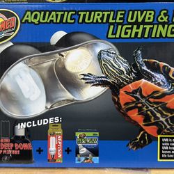 ZOO MED AQUATIC TURTLE UVB & HEAT LIGHTING KIT