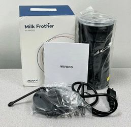 Miroco MI-MF002 Electric Milk Steamer And Frother Black 