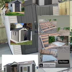 Plastic Sheds Installation 