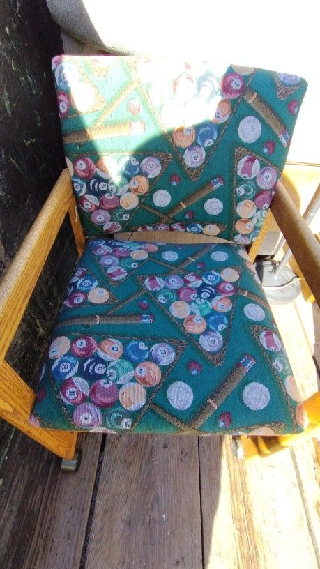 Pool Player Themed Chairs