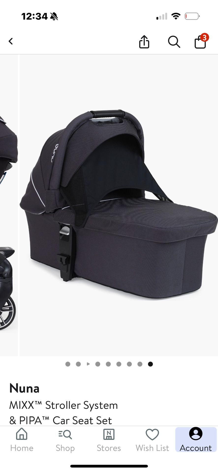 Nuna MIXX stroller And Nuna PIPA Car Seat Set