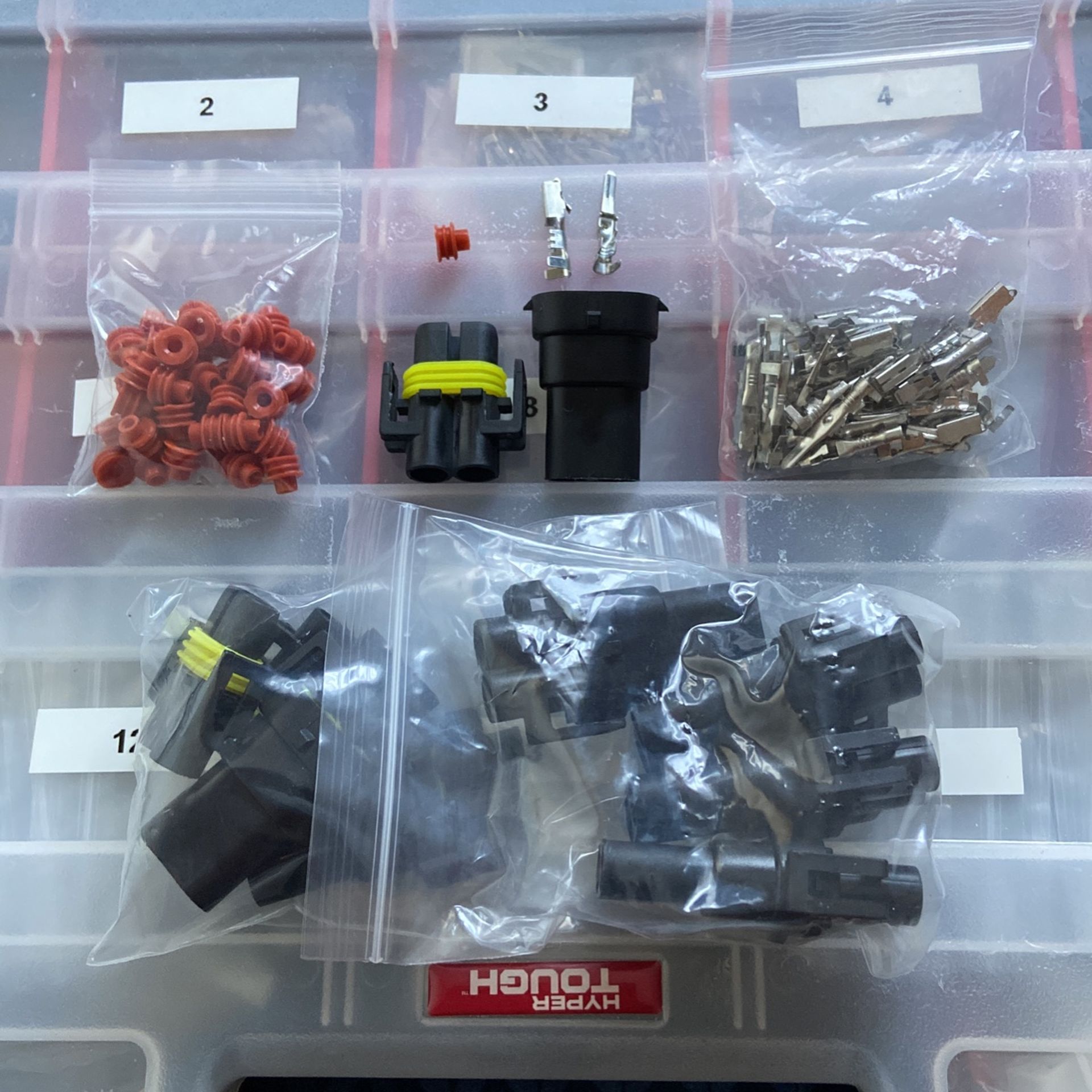 Waterproof 2P Connector Housings Kit