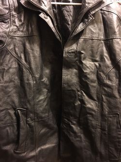 King size Brand Leather Jacket