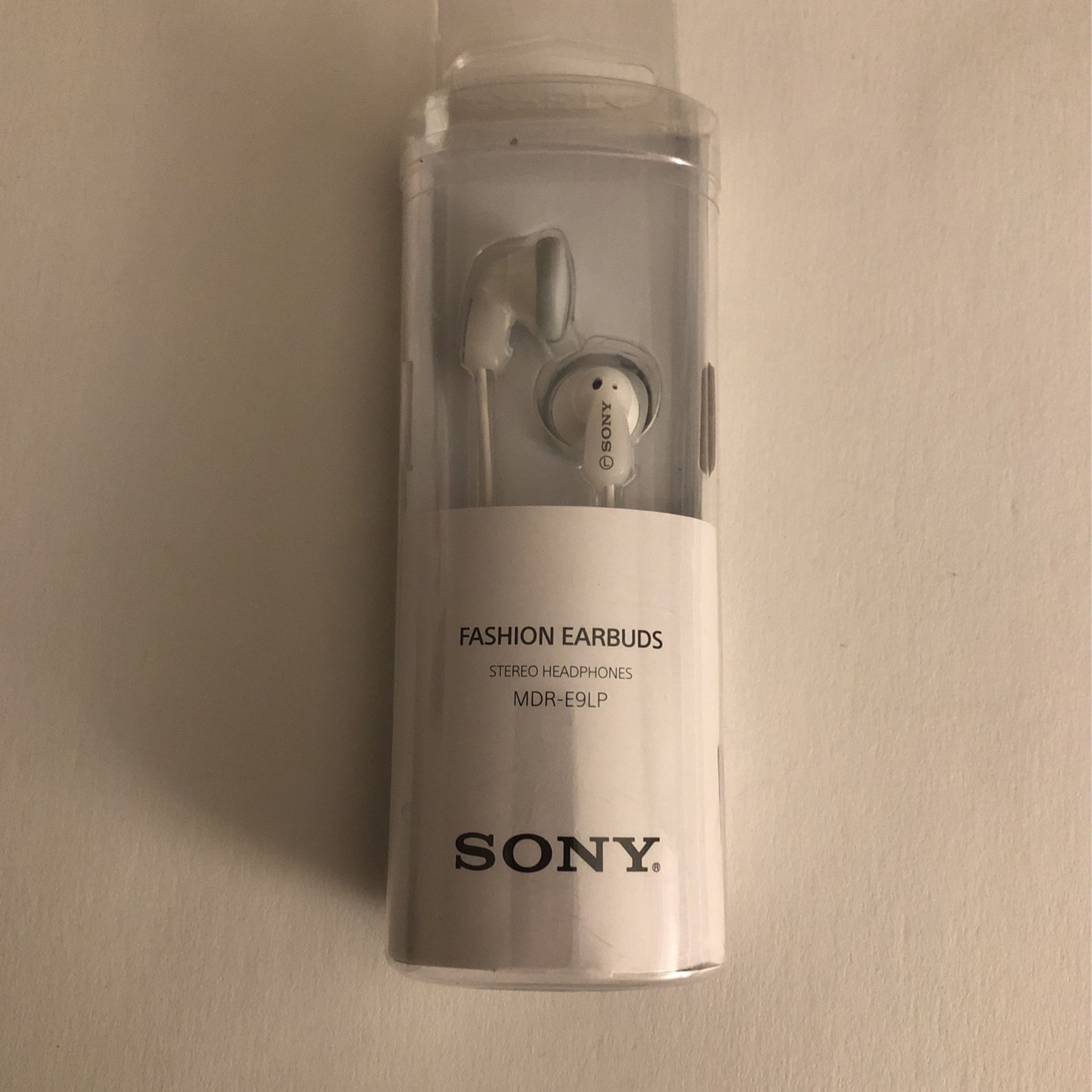 Sony Earbuds In Color White