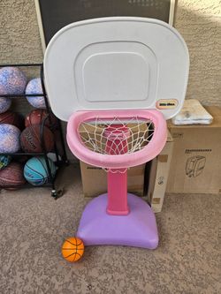 Pink Little Tikes Totsports Easy Score Basketball Set