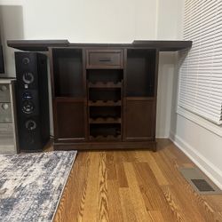 Cherry Wood Mini Bar