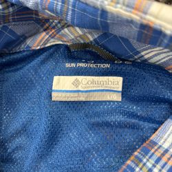 Large Columbia Sportswear Sun Protection Button Up Long Sleeve 