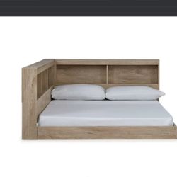 Oliah Full Bookcase Storage Bed 