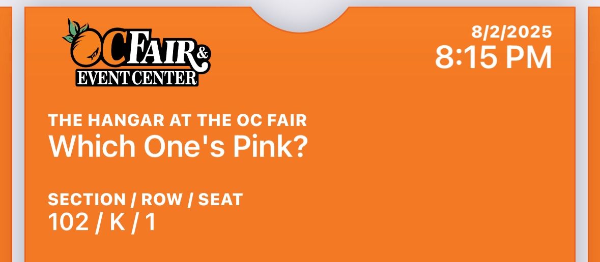 Pink Floyd Best Cover Band: Which Ones Pink, Aisle Seats, Includes OC Fair admission.