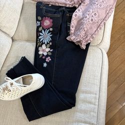 Aeropostale High Rise Waisted Ankle Jegging Jeans Sz 12