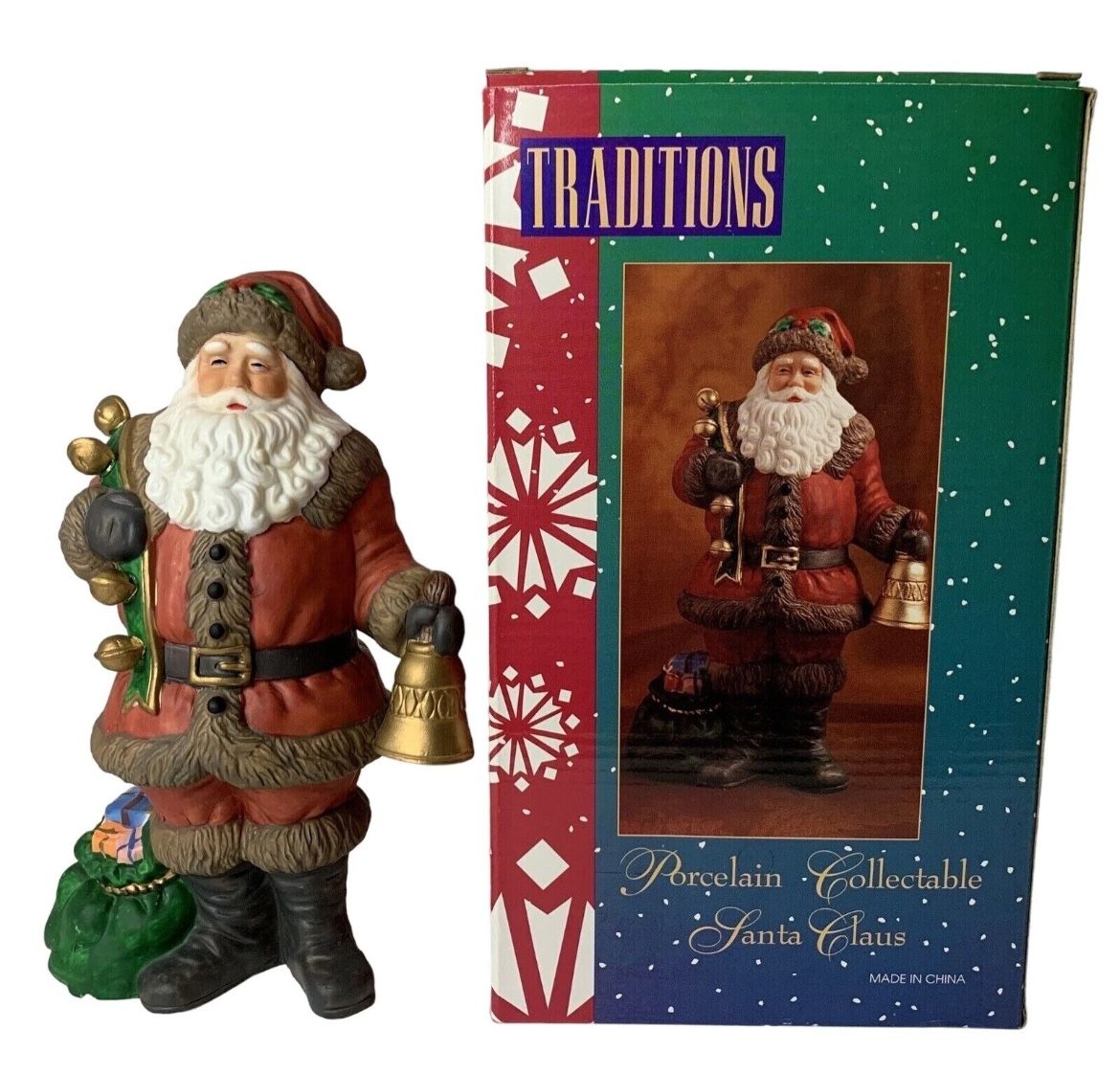 Traditions Vintage Porcelain Santa Collector