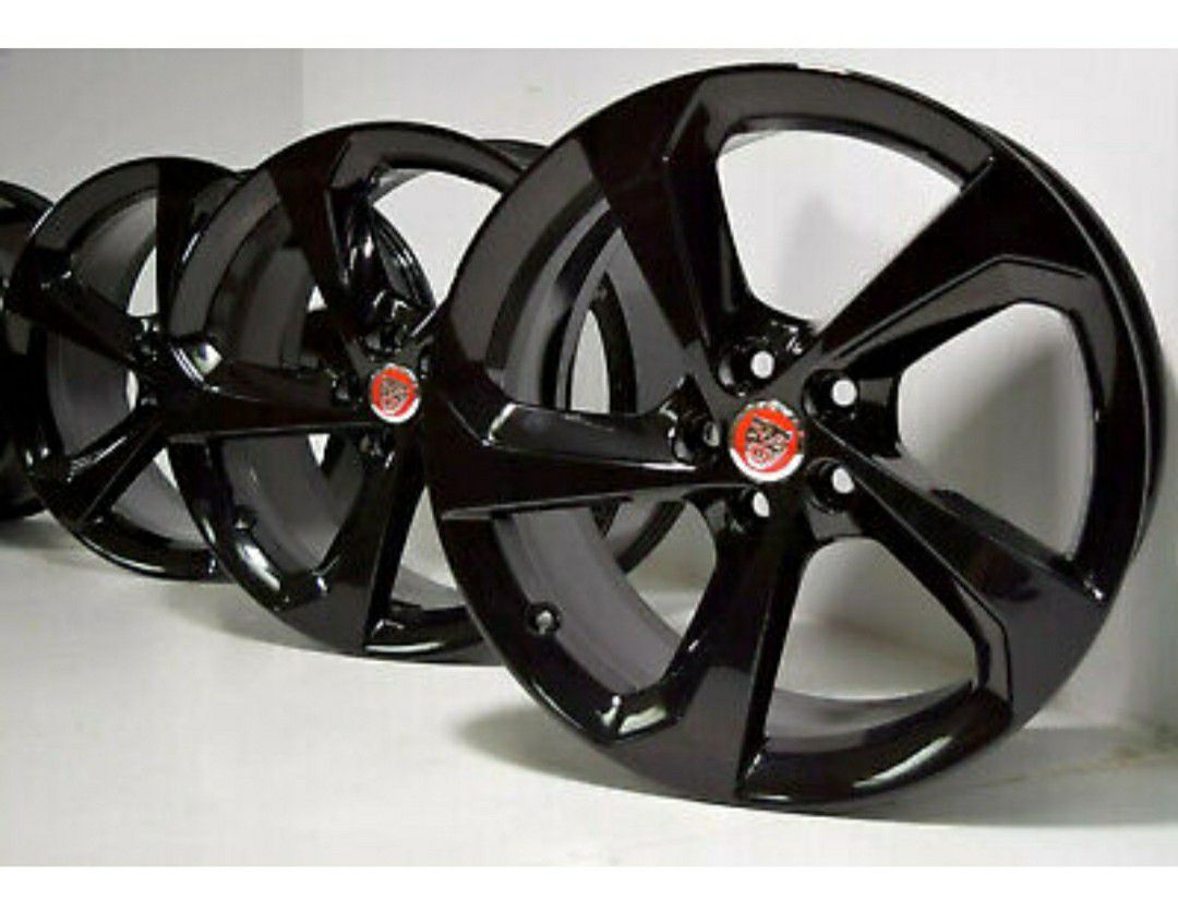 19" jaguar F-Pace black wheels rims set Factory OEM original F Pace 19 JX XF