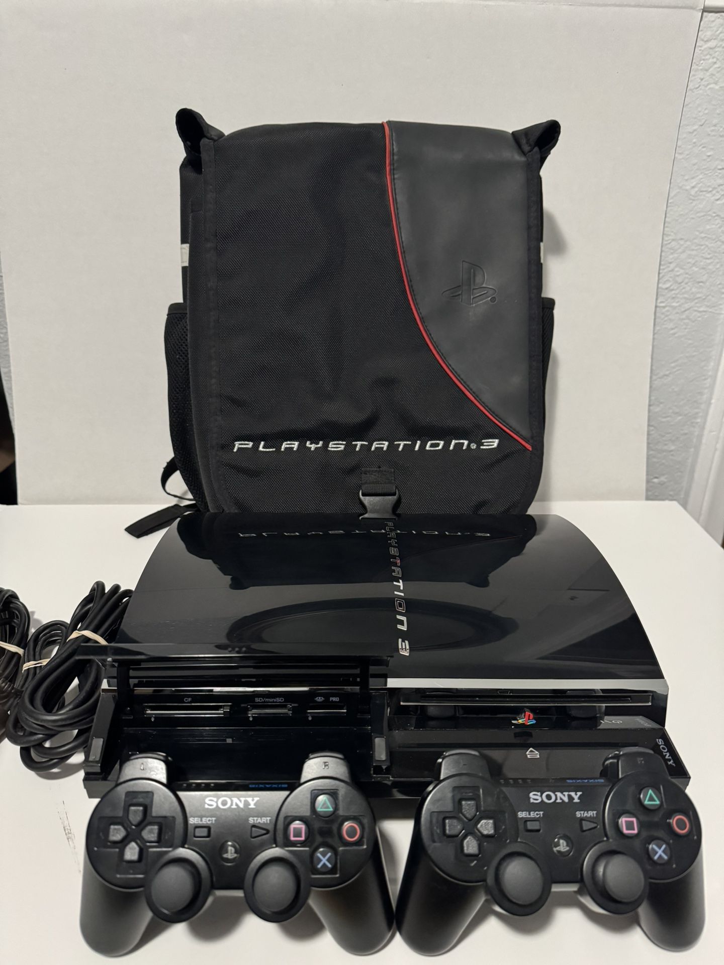 Sony PlayStation 3 PS3 CECHE01 80GB Fat Backwards Compatible Bundle - TESTED
