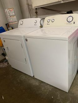 Amana Washer and Amana electric dryer in good condition for sale