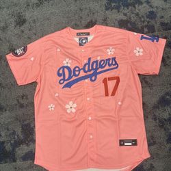Shohei Ohtani (sz Below) Los Angeles Dodgers Pink 2025 Tokyo World Series Baseball Jersey