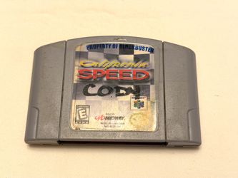 Nintendo 64 California Speed Property of Blockbusters