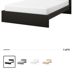 Full Sz Ikea Beds -Black W/ End Tables 