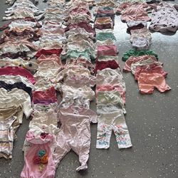 Girl baby clothes Infant to 12 months mostly