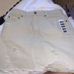 Brand New Urban Outfitters Denim Skirt Large