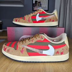 ColdSins Nightmares Custom Jordan 1 Low Men Size 11.5 Freddy vs Jason! DS